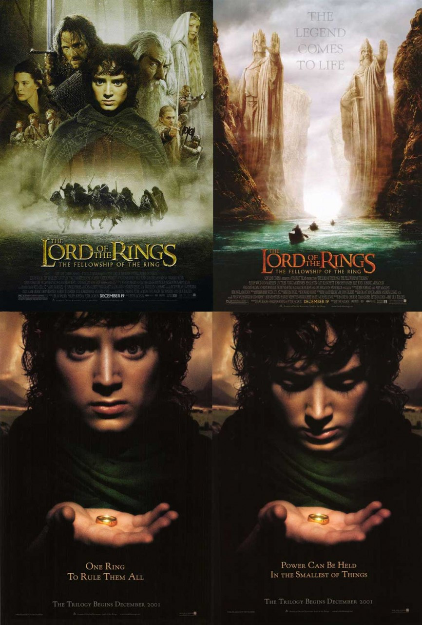 Poster affiche The Lords Of The Rings The Fellowship Of The Ring Movie  Culte - A4 (21x29,7cm)