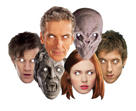 Doctor Who Card Party Face Masks Set of 6 buy Star Face Masks at ...
