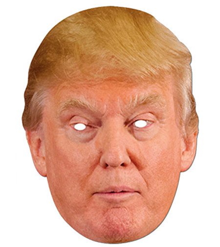 Donald Trump Celebrity Card Party Face Mask. In Stock Now with Free UK ...