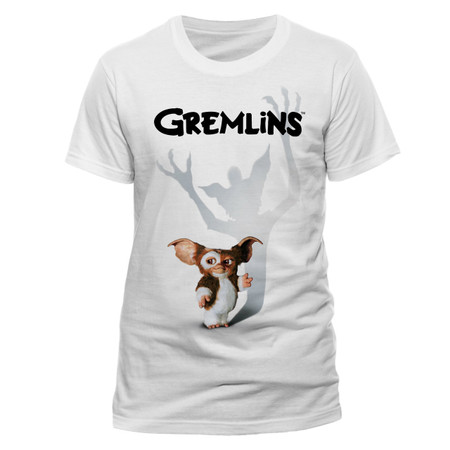 Gremlins Gizmo Shadow Official Unisex White T-Shirt