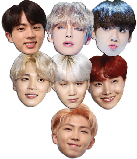 BTS Bangtan Boys 2D カード パーティー フェイスマスク