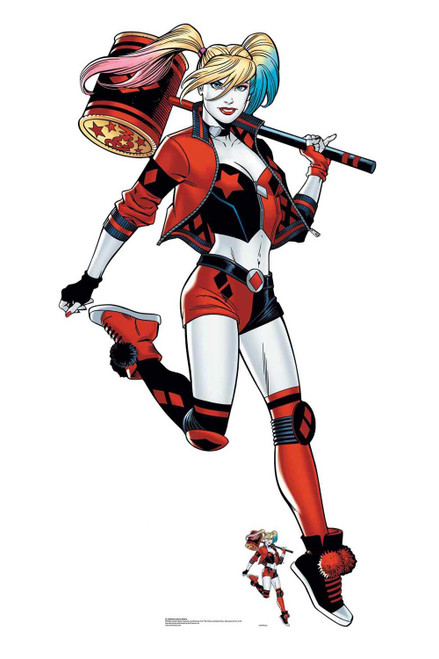 Harley Quinn with Mallet Official DC Comics Lifesize Cardboard Cutout