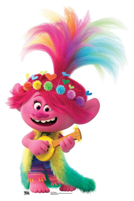 Princess Poppy Punk Troll Official Trolls World Tour Lifesize Cardboard 900