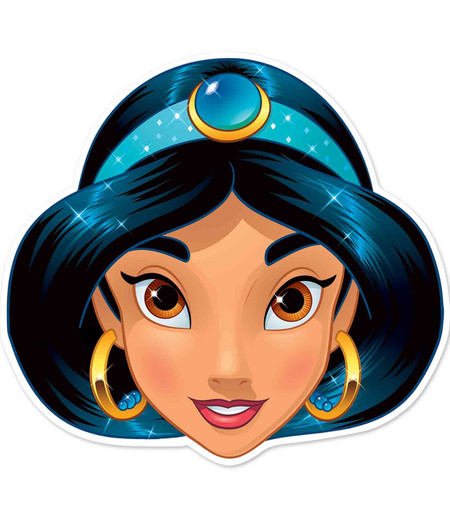 ジャスミン公式 Disney プリンセス 子供サイズ 2Dカードパーティーマスク