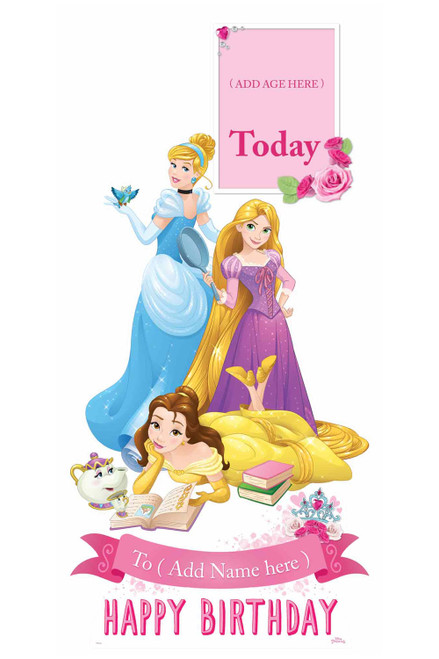 Disney Princess Official Lifesize Cardboard Cutouts - Set of 6