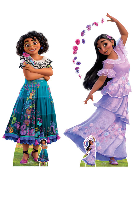 Mirabel and Isabela from Encanto Official Disney Cardboard Cutouts Twin Pack