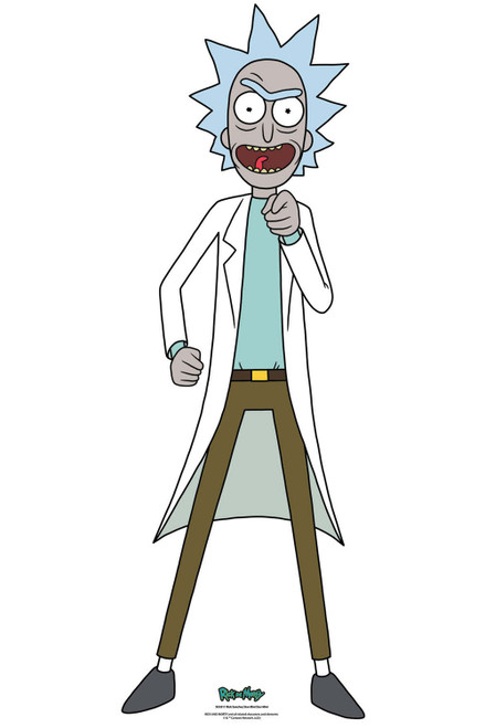 Rick Sanchez From Rick And Morty Official Mini Cardboard Cutout