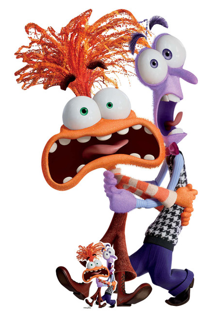 Anxiety And Fear From Inside Out 2 Cardboard Cutout Official Disney Standee Anxiety And Fear From Inside Out 2 Cardboard Cutout Official Disney Standee