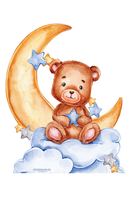 Fabelab Buddy - Moon Bear Cottage Blue 28cm