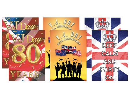 VE DAY 80TH Anniversary 2025 Rectangle Bunting 80 Years Victory In