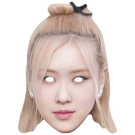 Máscara Facial De Fiesta De Tarjeta 2D De Cantante De K-Pop Rosa