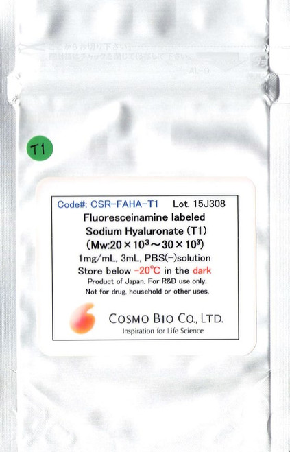 Fluoresceinamine Labeled Sodium Hyaluronate (T1)