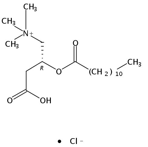Dodecanoyl-L-Carnitine HCl salt [Catalog No. LRD-17-1200, LRD-17-1200-39,  LRD-17-1200-7, LRD-17-1200-8, LRD-17-1200-9]