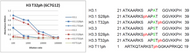 The composition of Histone H3 peptides and the reactivity of histone H3 T32ph antibody 6C7G12.