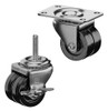 Casterdepot Low Profile Casters - Polyolefin Wheel - Capacities Up To 300 Lbs.