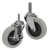 Casterdepot Threaded Stem Casters - Thermo-Rubber Wheel - Capacities Up To 110 Lbs.