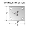 Casterdepot Top Plate Casters - Glass-Filled Nylon Wheel- Capacities Up To 1250 Lbs.
