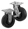Casterdepot Top Plate Casters - Phenolic Wheel - Capacities Up To 1250 Lbs.