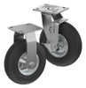 Casterdepot Top Plate Casters - Pneumatic Wheel - Capacities Up To 450 Lbs.