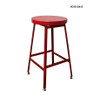Industrial Shop Stools - Steel Seat