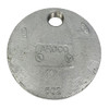 Galvanized Grooved End Cap with 1" Hole