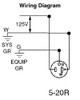 Black Heavy Duty Commercial Duplex Receptacle Indented