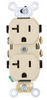 Ivory Commercial Grade Duplex Receptacle