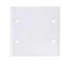 White 2-Gang Blank Wall Plate