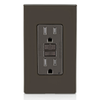 Brown 15A Self-Test Tamper-Resistant GFCI Outlet w/ Wall Plate