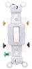 White Double Pole Commercial Grade Toggle Switch
