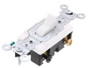 White Double Pole Commercial Grade Toggle Switch
