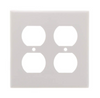 White 2-Gang Duplex Wall Plate
