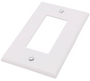 White 1-Gang Decora Midway Size Wall Plate