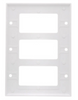 White 3-Gang Decora GFCI Wall Plate