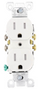 White Duplex Receptacle with Quickwire