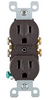 Brown Duplex Receptacle with Quickwire