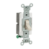 Light Almond Commercial Grade Single-Pole Toggle Light Switch
