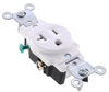 White Narrow Body Single Receptacle