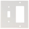 White 2-Gang Decora / Toggle Combination Wall Plate