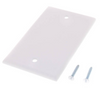 White 1-Gang No Device Blank Wall Plate