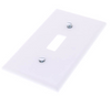 White 1-Gang Toggle Switch Wall Plate