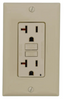 Ivory SmartlockPro Slim Self-Test GFCI Duplex Outlet