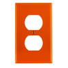 Orange 1-Gang Nylon Duplex Wall Plate
