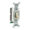 Ivory 20A Commercial Grade Single-Pole Toggle Switch