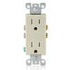 Light Almond 15A Decora Tamper Resistant Duplex Outlet