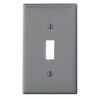 Gray Nylon 1-Gang Toggle Switch Wall Plate