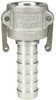 1" Aluminum Female Camlock x Hose Shank Coupler Type C