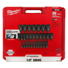 Milwaukee Tool 29PC SHOCKWAVE Impact Duty 1/2" Drive Metric Deep 6 Point Socket Set