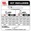 Milwaukee Tool 106pc 1/4" and 3/8" Metric & SAE Ratchet and Socket Set with PACKOUT Low-Profile Organizer