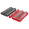 Milwaukee Tool 106pc 1/4" and 3/8" Metric & SAE Ratchet and Socket Set with PACKOUT Low-Profile Organizer